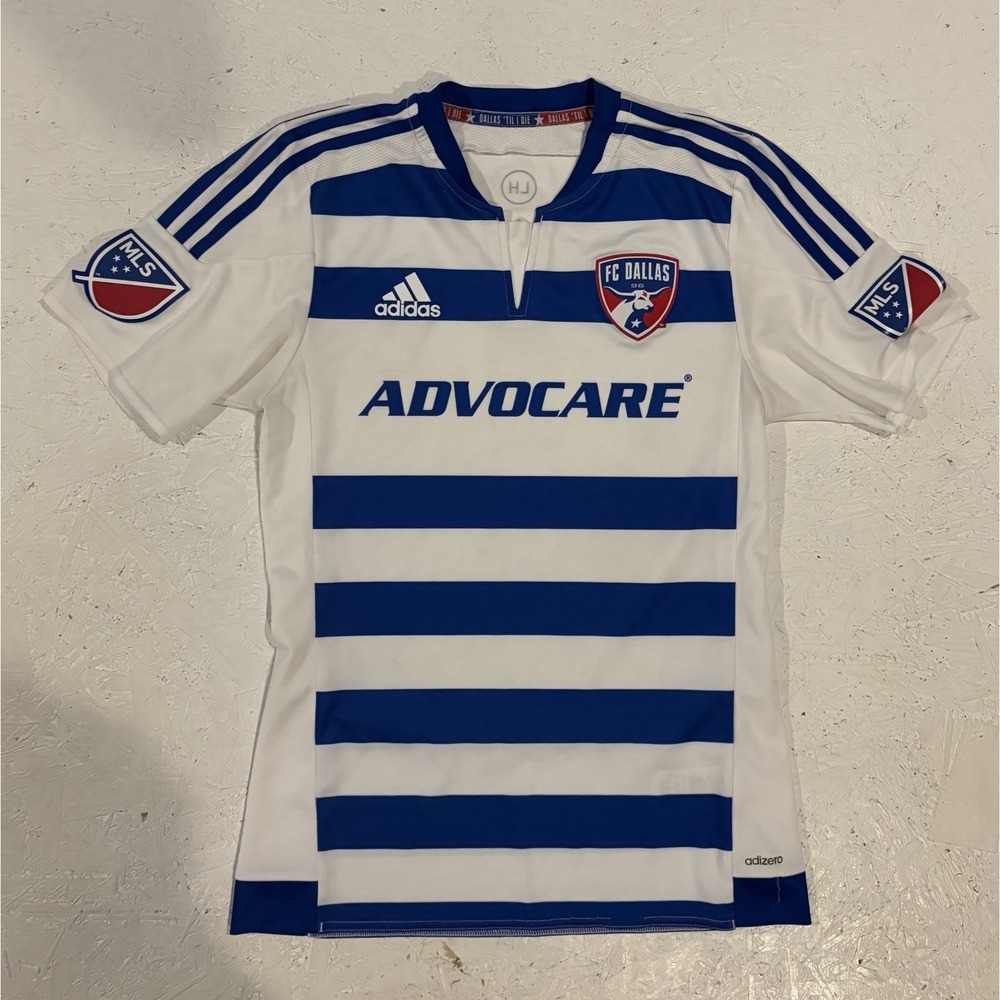 MLS Adidas FC DALLAS Adizero Mens Size Small S Soccer Jersey 2014/15 Away